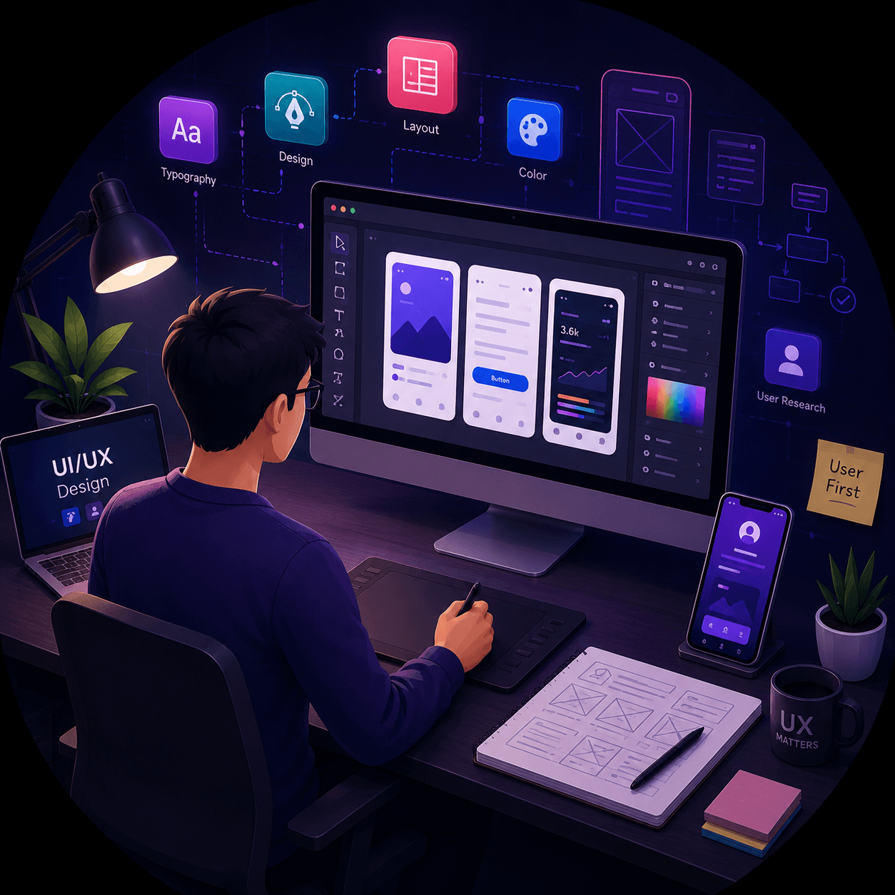 UI UX design for digital products